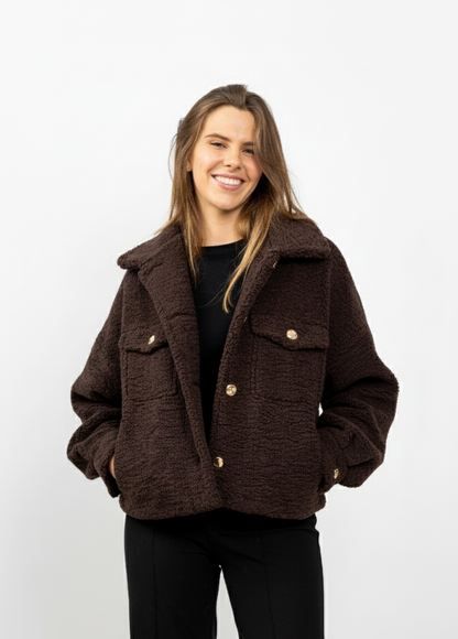 VESTE EN FAUSSE FOURRURE MOUTON