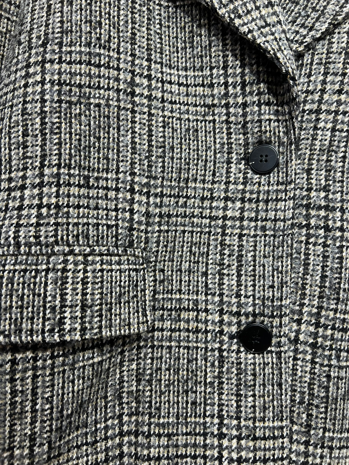 MANTEAU LONG EN LAINE À CARREAUX - K-ZELL PARIS