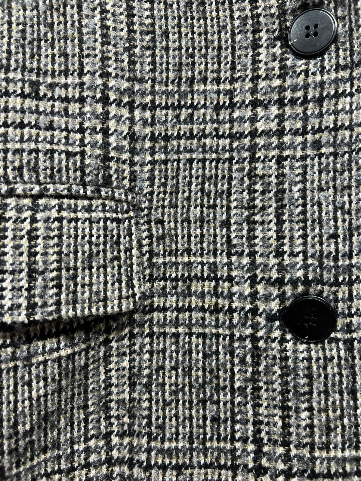 MANTEAU LONG EN LAINE À CARREAUX - K-ZELL PARIS