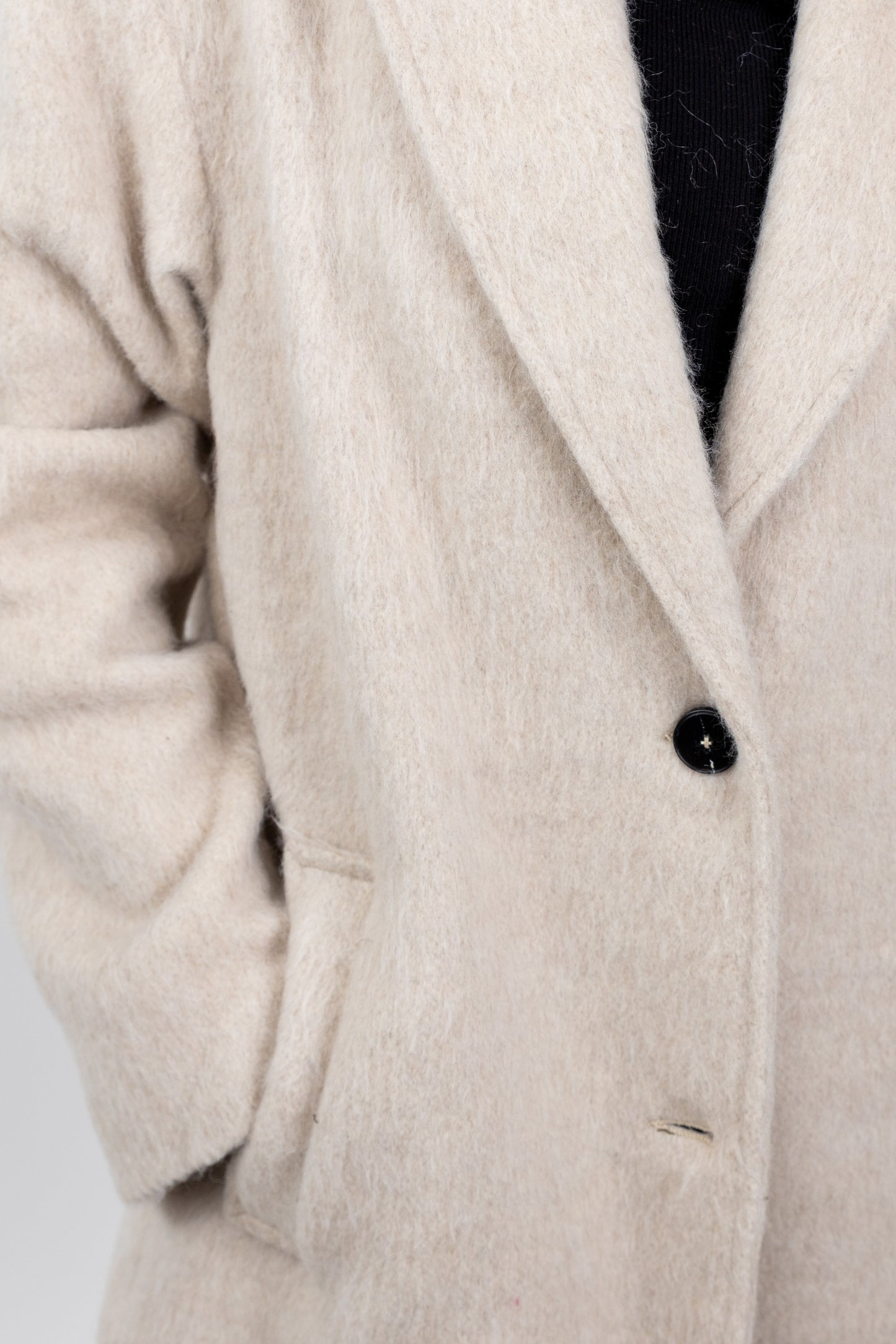 MANTEAU LONG EN LAINE