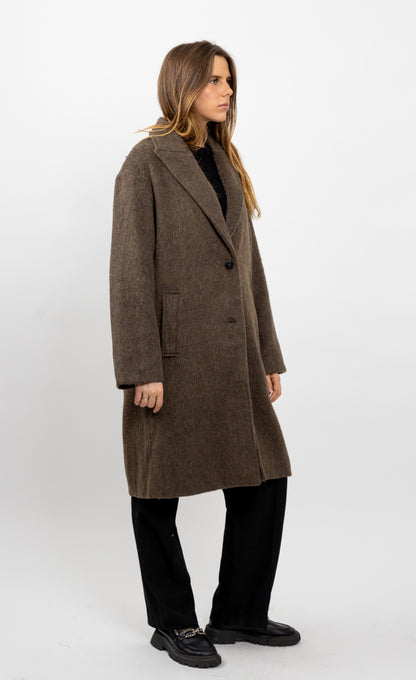MANTEAU LONG EN LAINE