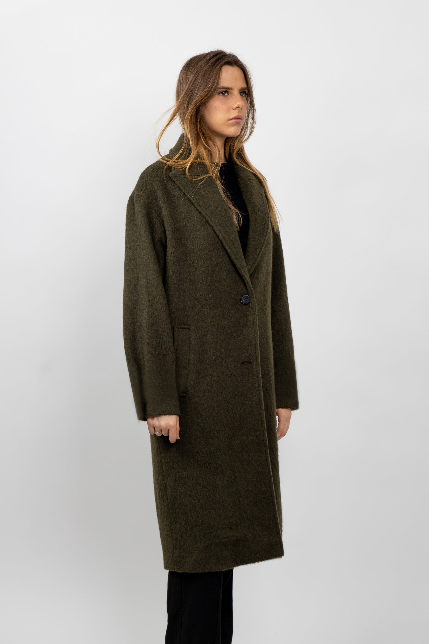 MANTEAU LONG EN LAINE