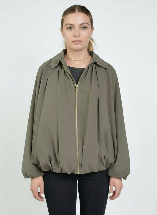 VESTE BOUFFANTE A ZIP