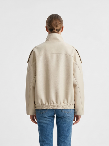 BLOUSON MOTARD EN SIMILICUIR