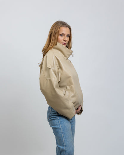 BLOUSON MOTARD EN SIMILICUIR