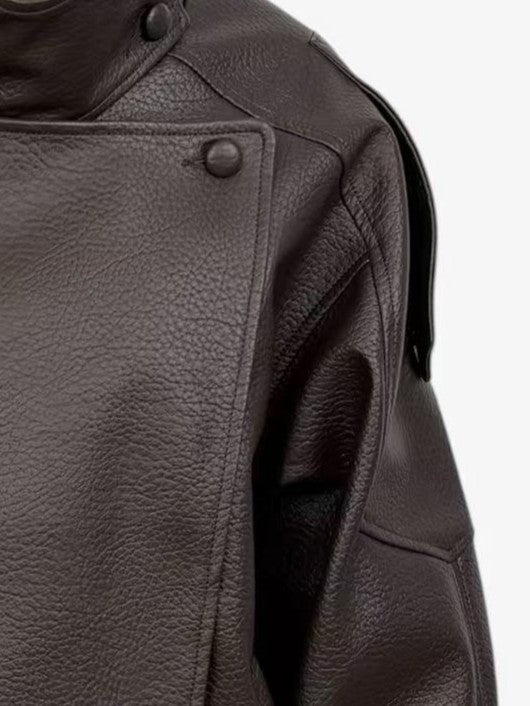 BLOUSON MOTARD EN SIMILICUIR