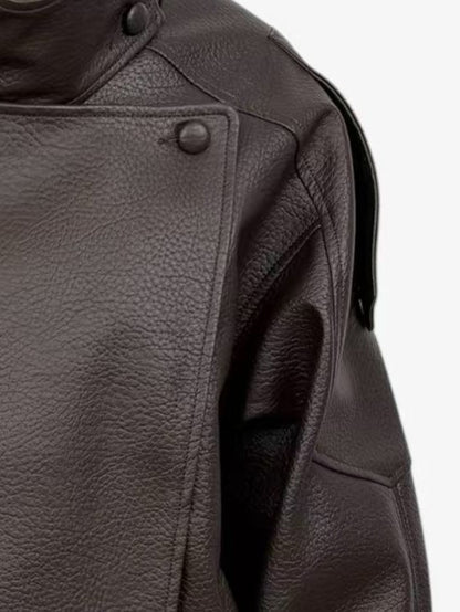 BLOUSON MOTARD EN SIMILICUIR