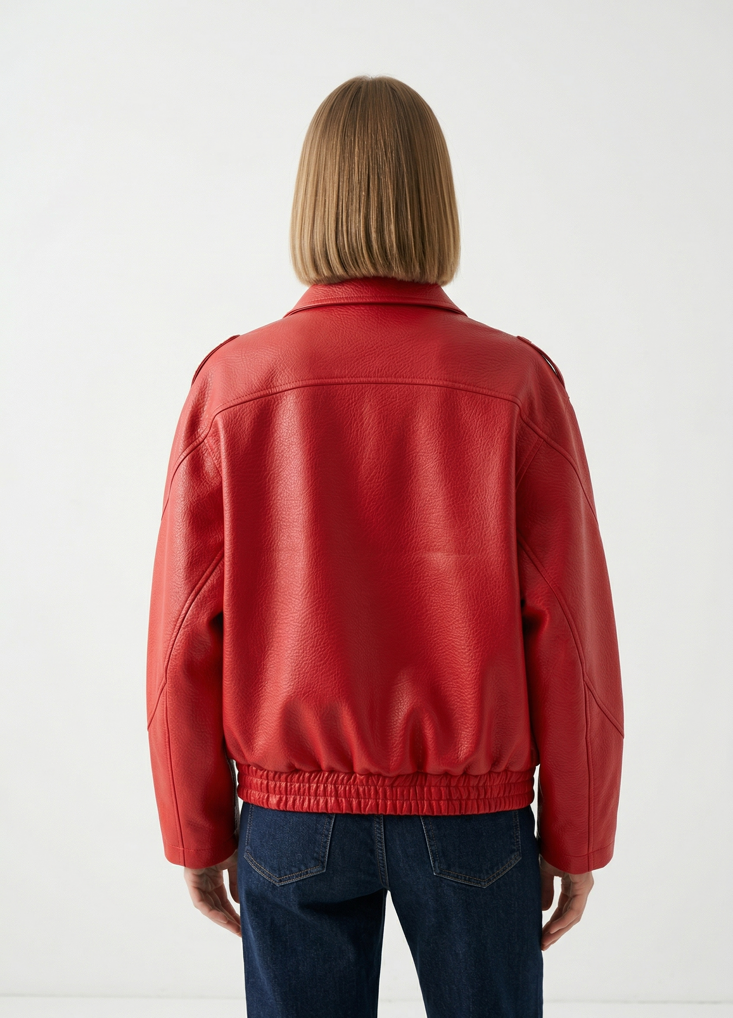 BLOUSON MOTARD EN SIMILICUIR