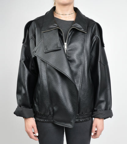 BLOUSON MOTARD EN SIMILICUIR