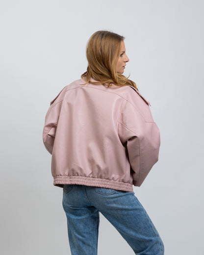 BLOUSON MOTARD EN SIMILICUIR