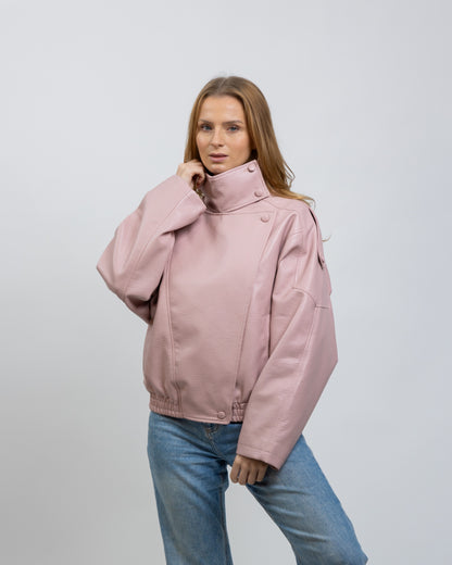 BLOUSON MOTARD EN SIMILICUIR