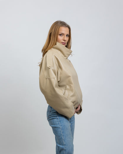 BLOUSON MOTARD EN SIMILICUIR