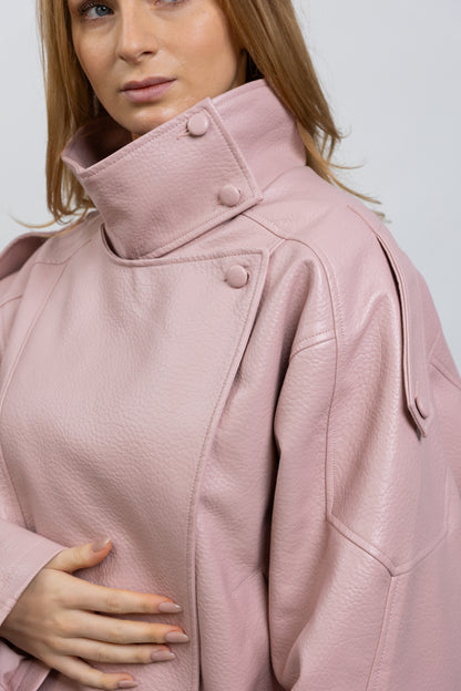 BLOUSON MOTARD EN SIMILICUIR