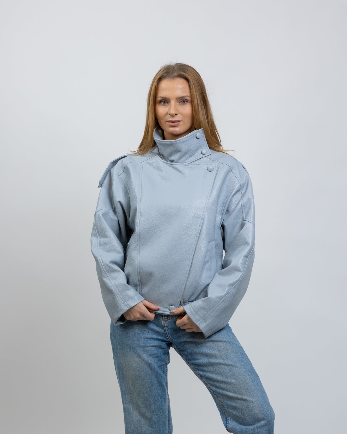 BLOUSON MOTARD EN SIMILICUIR