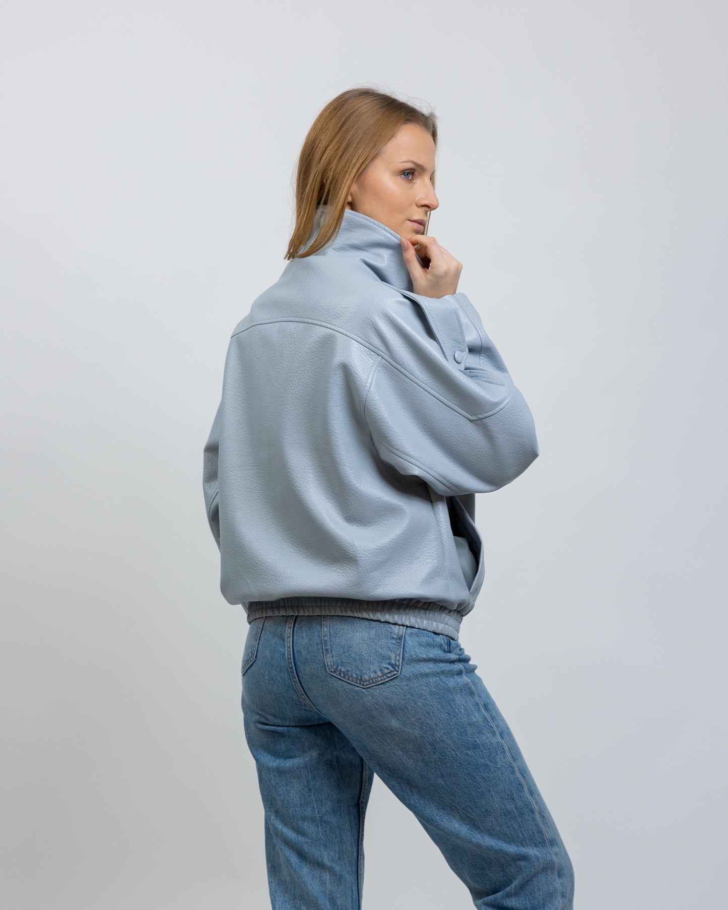 BLOUSON MOTARD EN SIMILICUIR