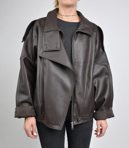 BLOUSON MOTARD EN SIMILICUIR