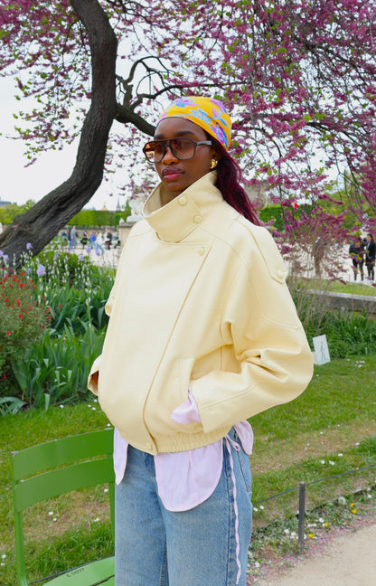 BLOUSON MOTARD EN SIMILICUIR