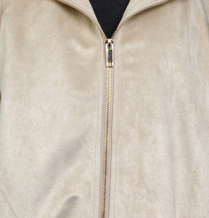 VESTE ZIPPÉE À CAPUCHE EFFET DAIM - K-ZELL PARIS