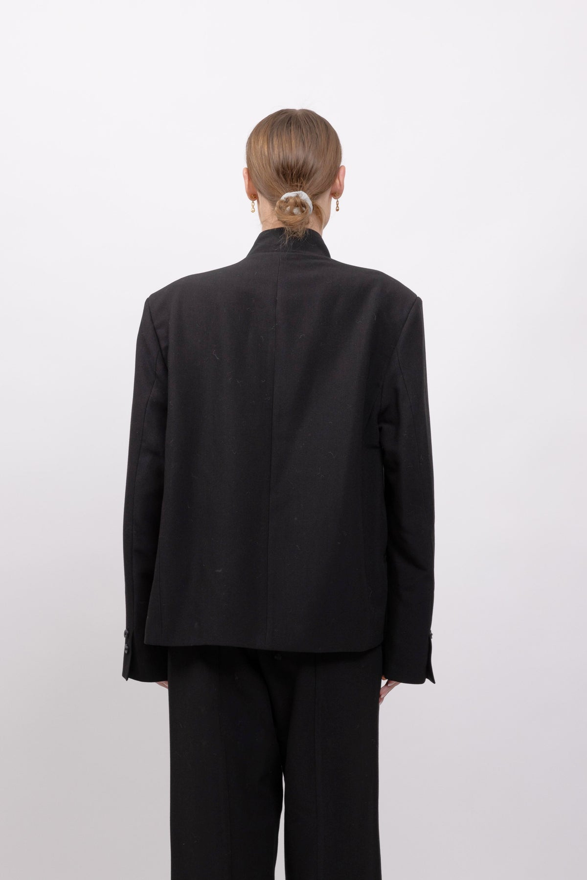 VESTE BLAZER A COL MONTANT