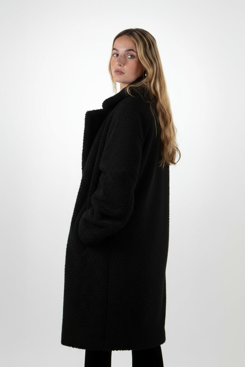 MANTEAU MI-LONG EN MOUMOUTE