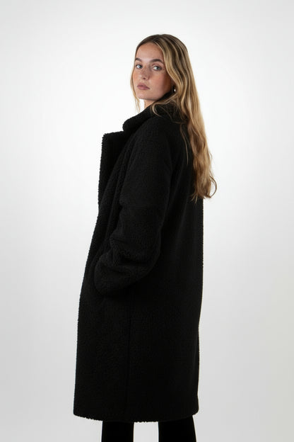 MANTEAU MI-LONG EN MOUMOUTE