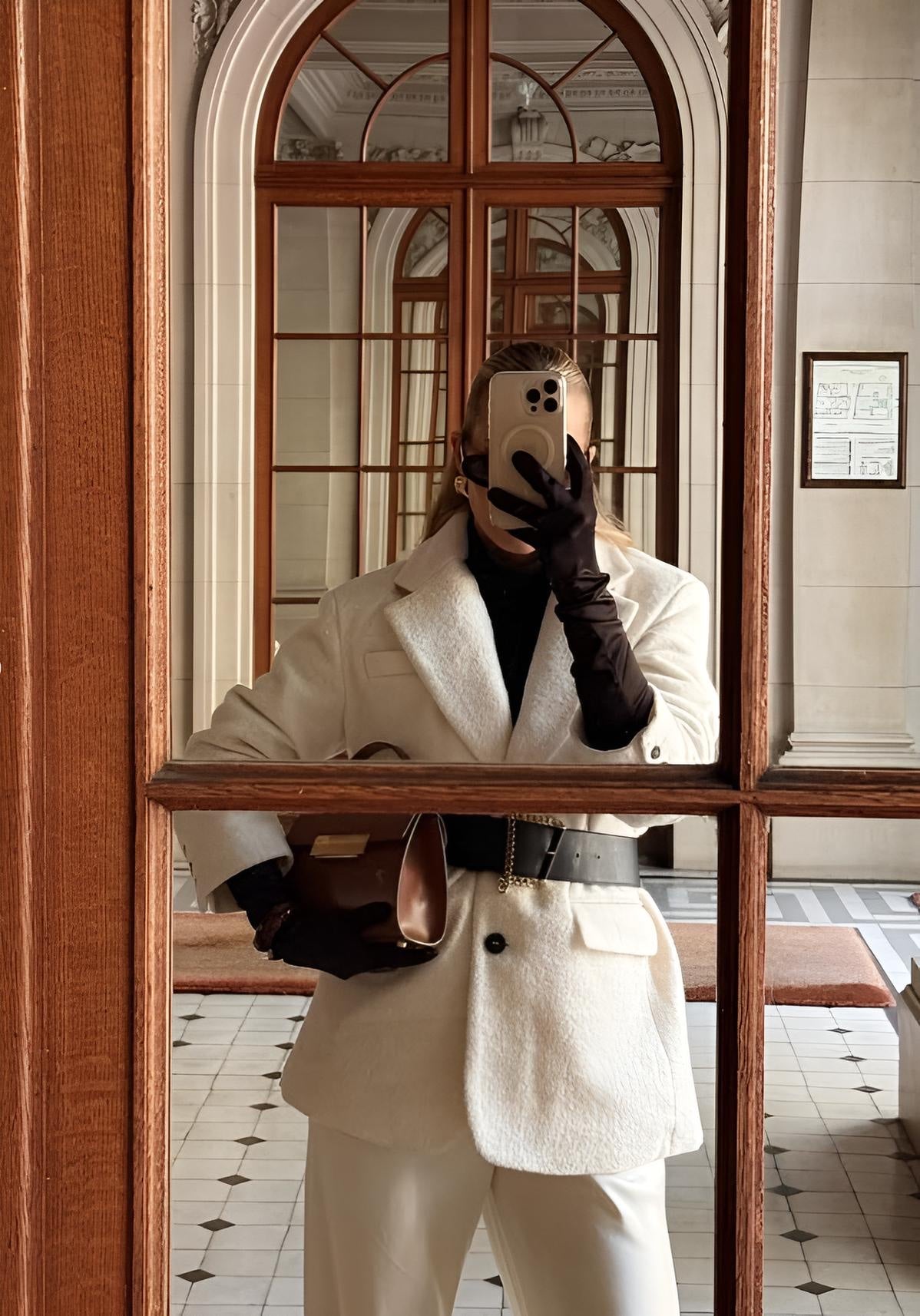 VESTE BLAZER OVERSIZE EFFET MOUTON