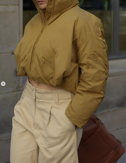 BLOUSON IMPERMÉABLE À EFFET BOULE