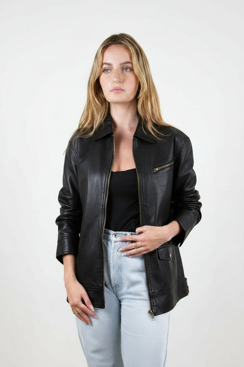 VESTE VINTAGE EN SIMILICUIR