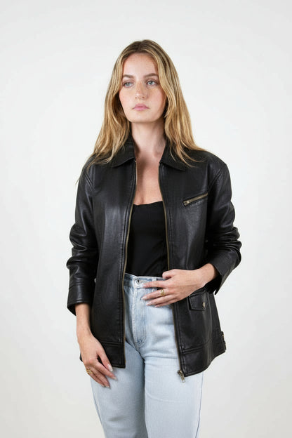 VESTE VINTAGE EN SIMILICUIR