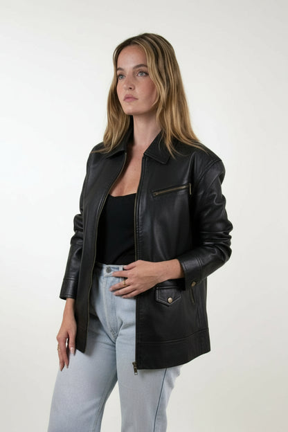VESTE VINTAGE EN SIMILICUIR