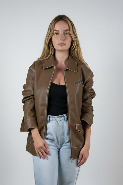 VESTE VINTAGE EN SIMILICUIR