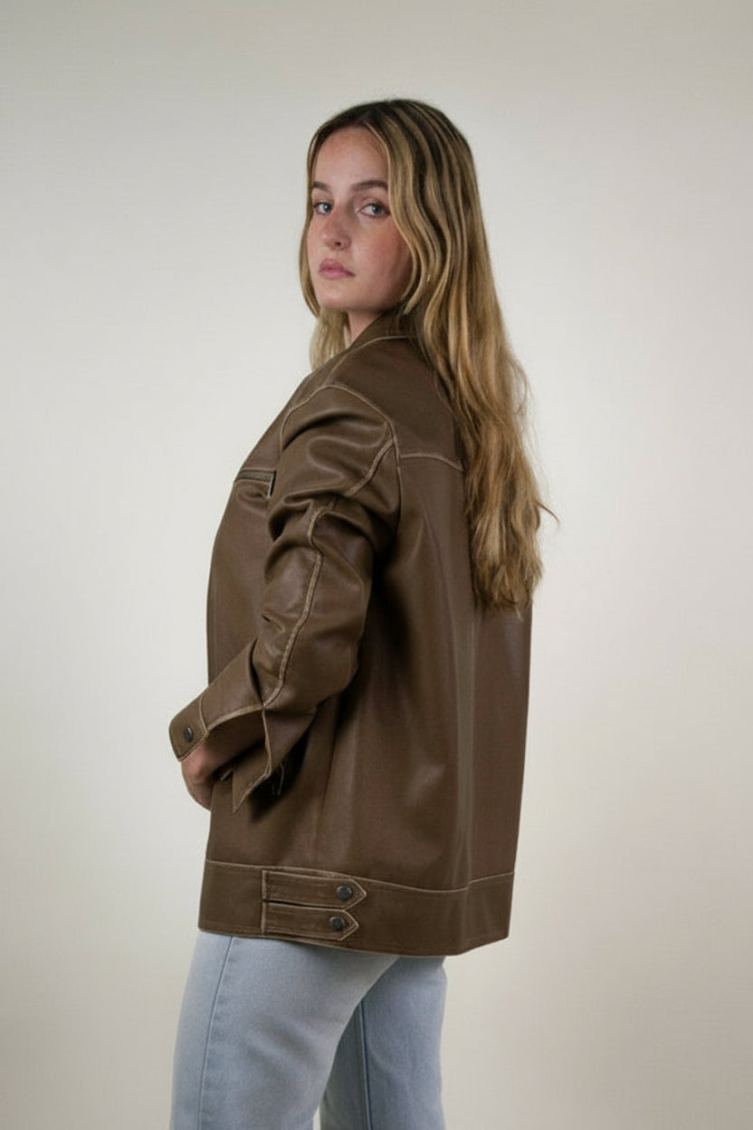 VESTE VINTAGE EN SIMILICUIR