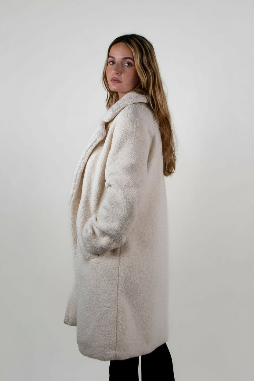 MANTEAU MI-LONG EN MOUMOUTE
