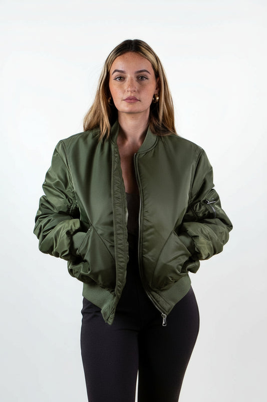 BOMBER OVERSIZE MATELASSÉ