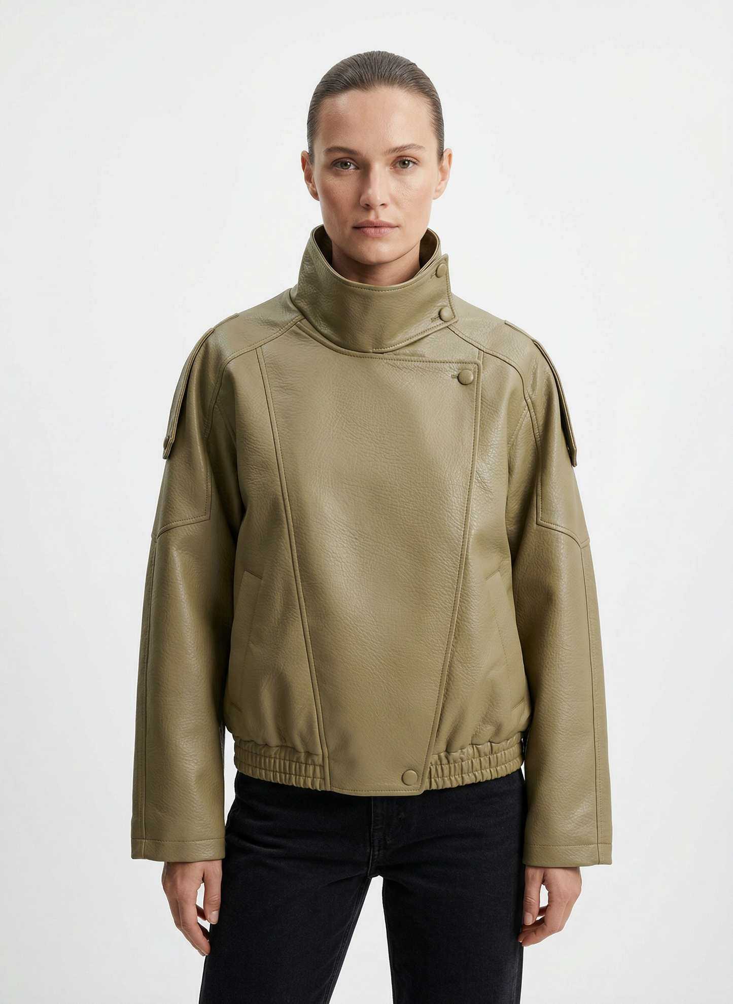 BLOUSON MOTARD EN SIMILICUIR
