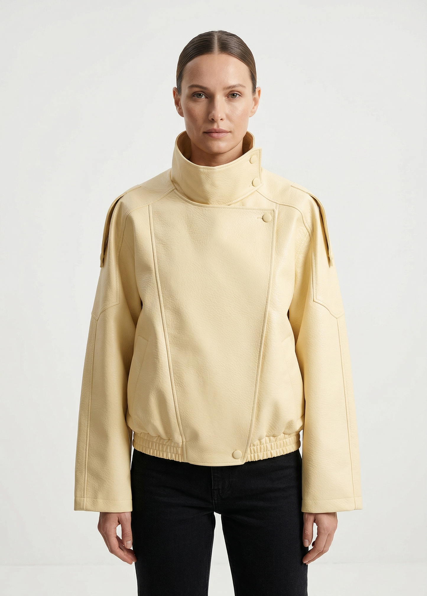 BLOUSON MOTARD EN SIMILICUIR