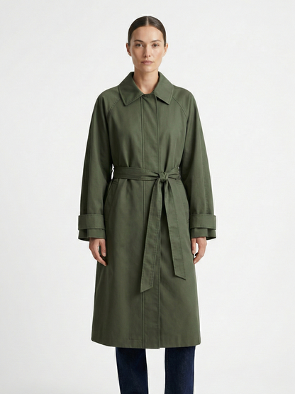 TRENCH IMPERMÉABLE EN COTON MÉLANGE
