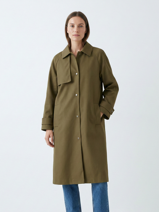 TRENCH LONG ASYMÉTRIQUE