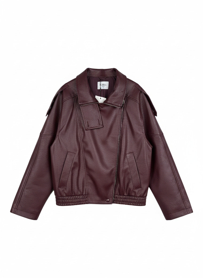 BLOUSON MOTARD EN SIMILICUIR