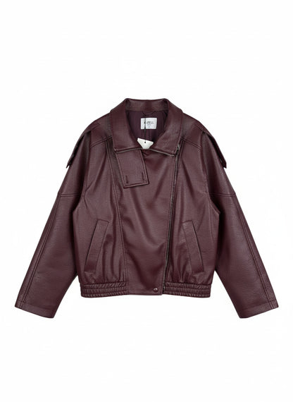 BLOUSON MOTARD EN SIMILICUIR