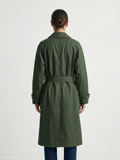 TRENCH IMPERMÉABLE EN COTON MÉLANGE
