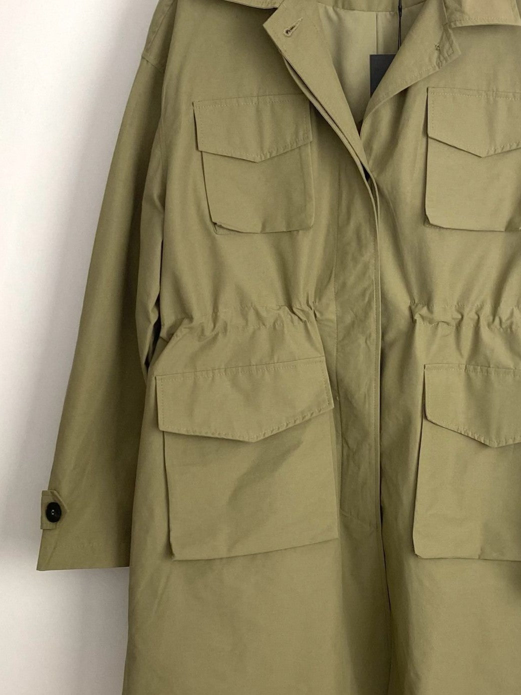 PARKA MI-LONGUE CEINTRÉE À POCHES