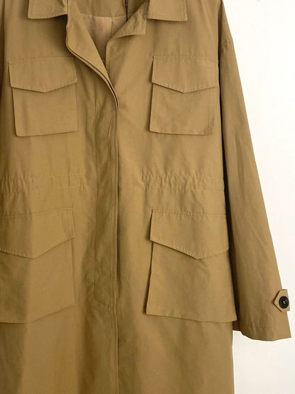 PARKA MI-LONGUE CEINTRÉE À POCHES