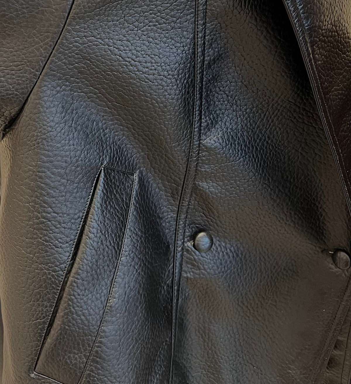 VESTE OVERSIZE EN SIMILICUIR GRAINÉ - K-ZELL PARIS