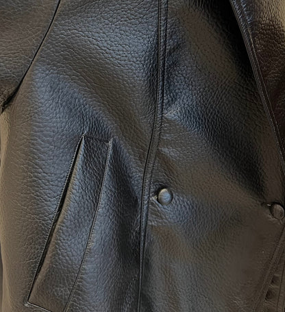VESTE OVERSIZE EN SIMILICUIR GRAINÉ - K-ZELL PARIS