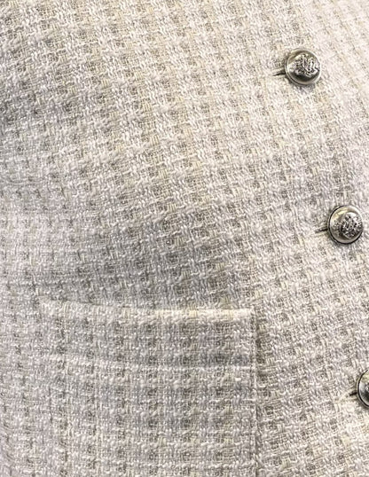 VESTE EN TWEED SANS MANCHES