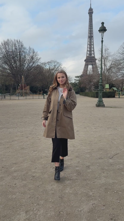PARKA DOUBLURE CARREAUX AVEC CAPUCHE