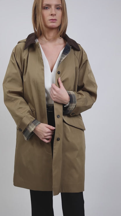 PARKA DOUBLURE CARREAUX AVEC CAPUCHE